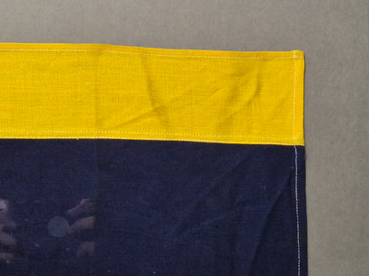 Framed International Code of Signals Delta (D) Linen Flag