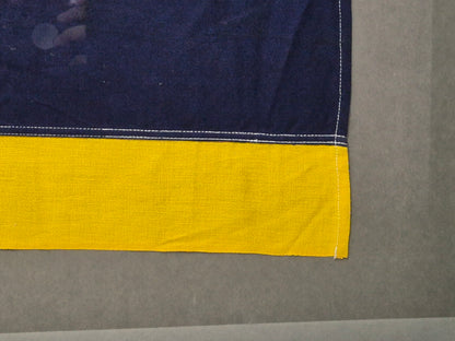 Framed International Code of Signals Delta (D) Linen Flag