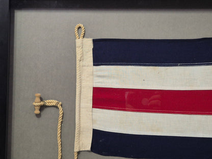 Framed International Code of Signals Charlie (C) Linen Flag