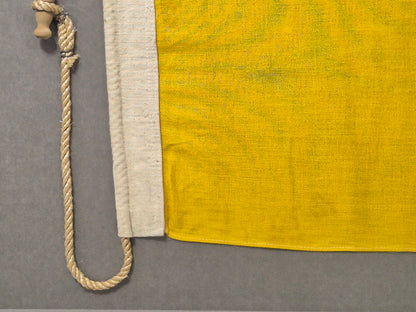 Framed International Code of Signals Quebec (Q) Linen Flag