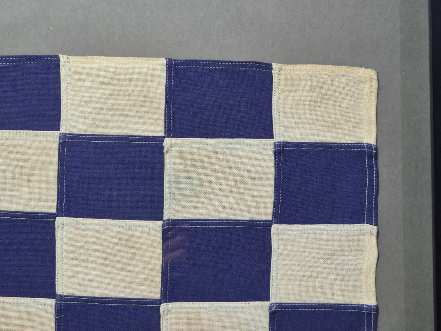 Framed International Code of Signals November (N) Linen Flag