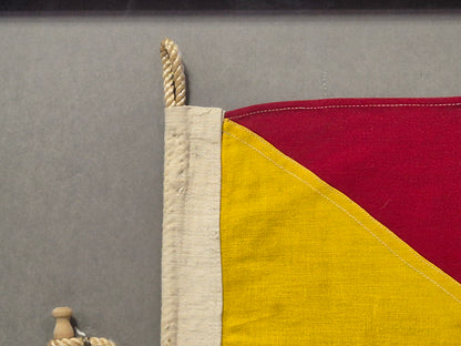 Framed International Code of Signals Oscar (O) Linen Flag