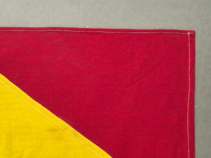 Framed International Code of Signals Oscar (O) Linen Flag