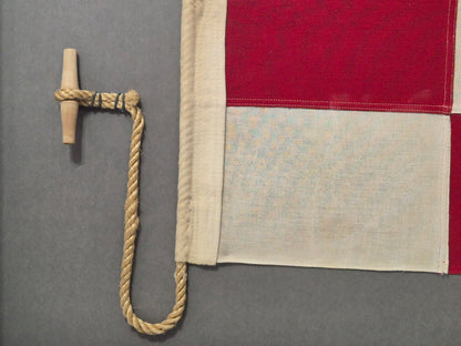 Framed International Code of Signals Uniform (U) Linen Flag