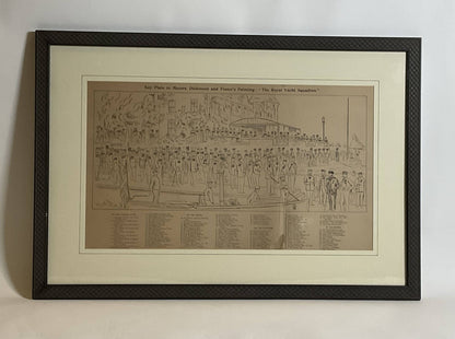 Royal Yacht Squadron Yachtsmen Litho