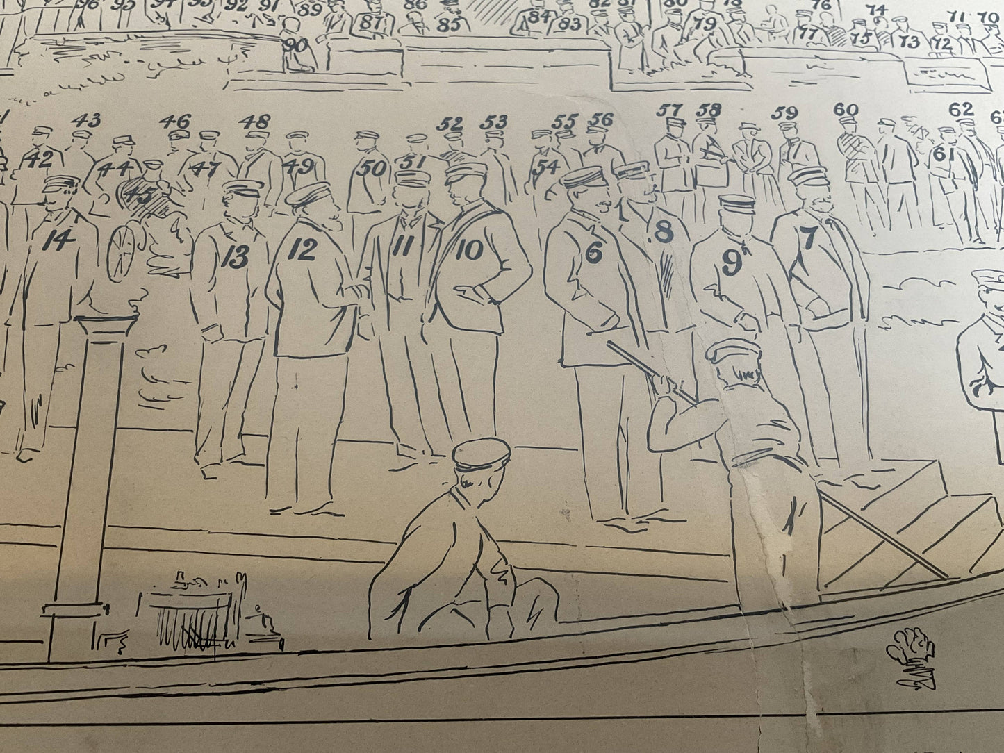 Royal Yacht Squadron Yachtsmen Litho