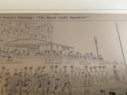 Royal Yacht Squadron Yachtsmen Litho