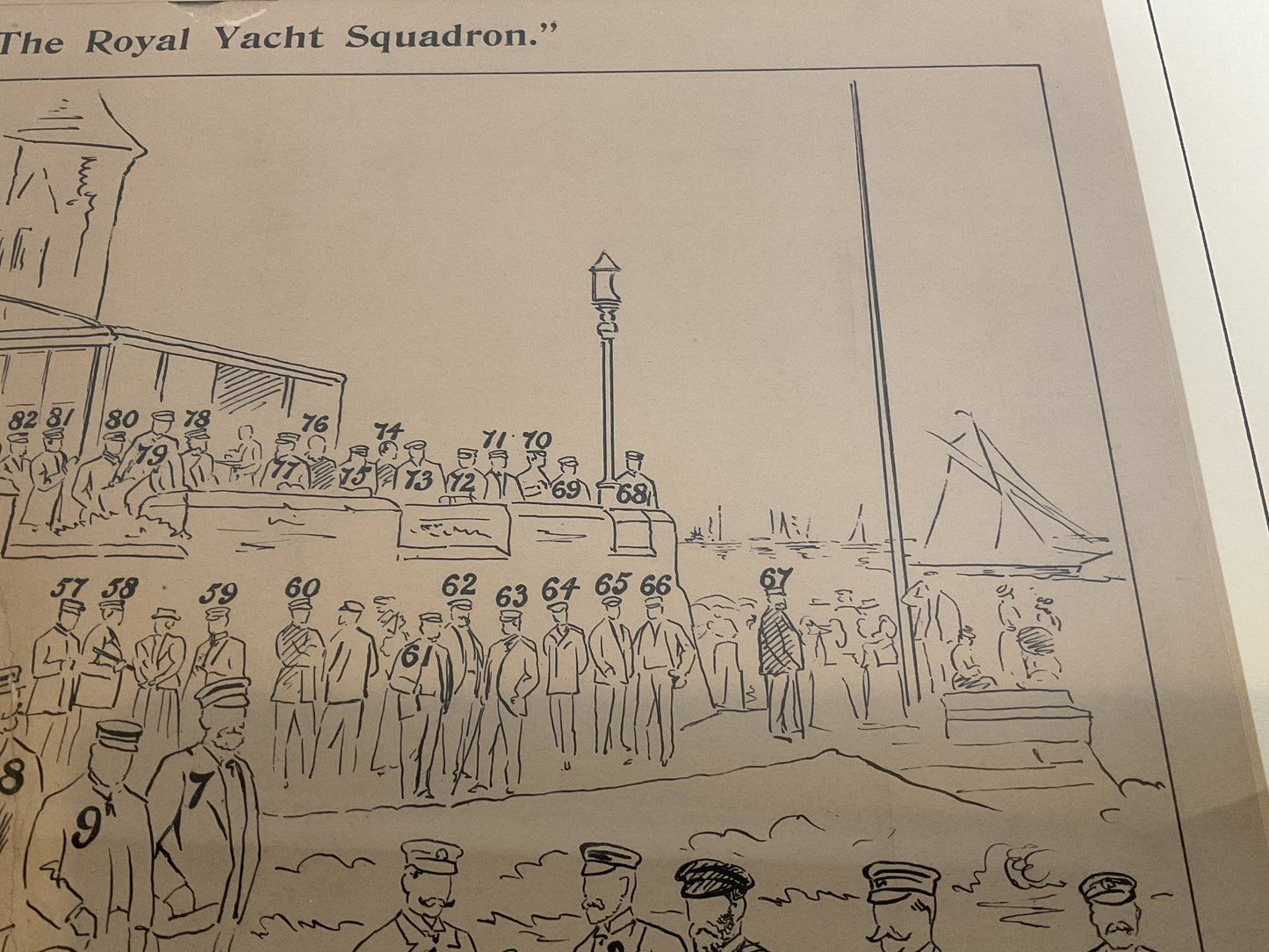 Royal Yacht Squadron Yachtsmen Litho