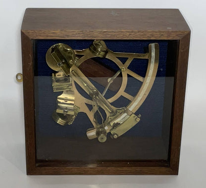 Ships Sextant in a custom Mahogany Wall Box