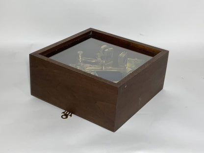 Ships Sextant in a custom Mahogany Wall Box