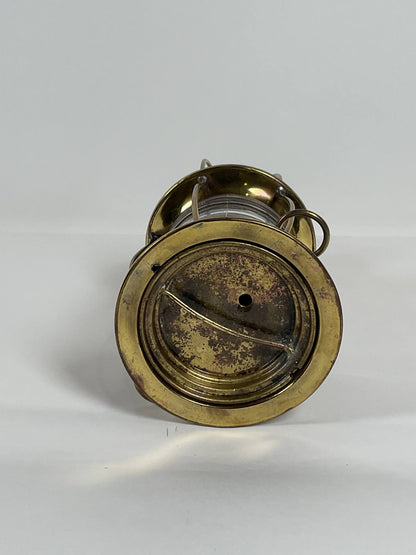 Solid Brass Ships Anchor Lantern with Fresnel Lens