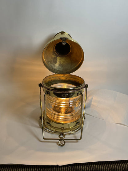 Solid Brass Ships Anchor Lantern