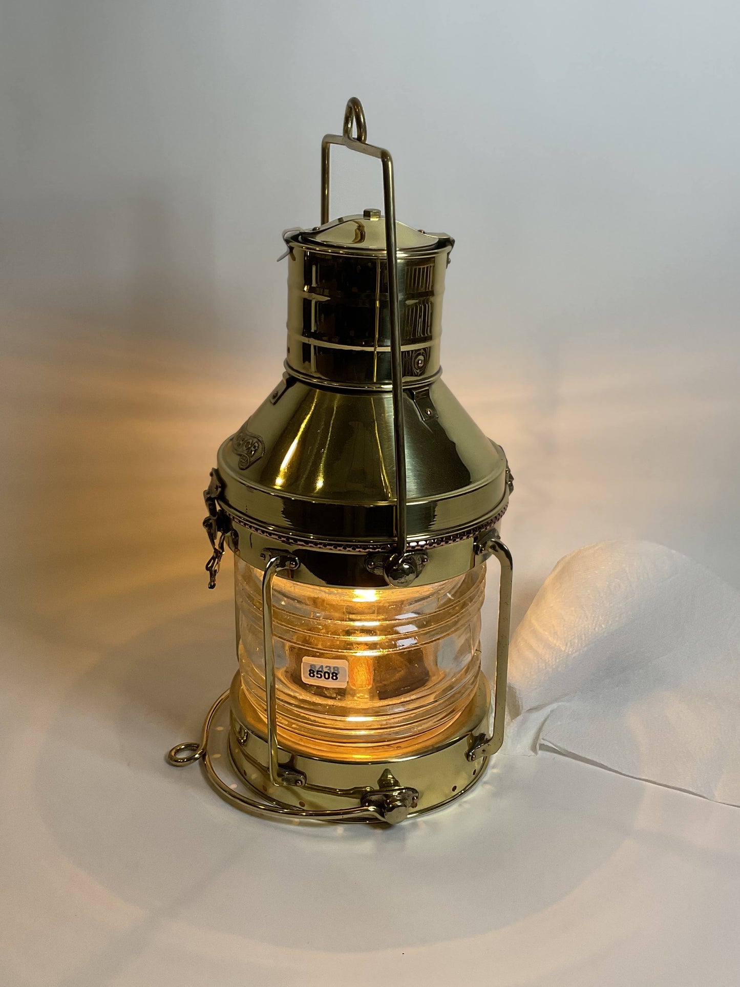 Solid Brass Ships Anchor Lantern