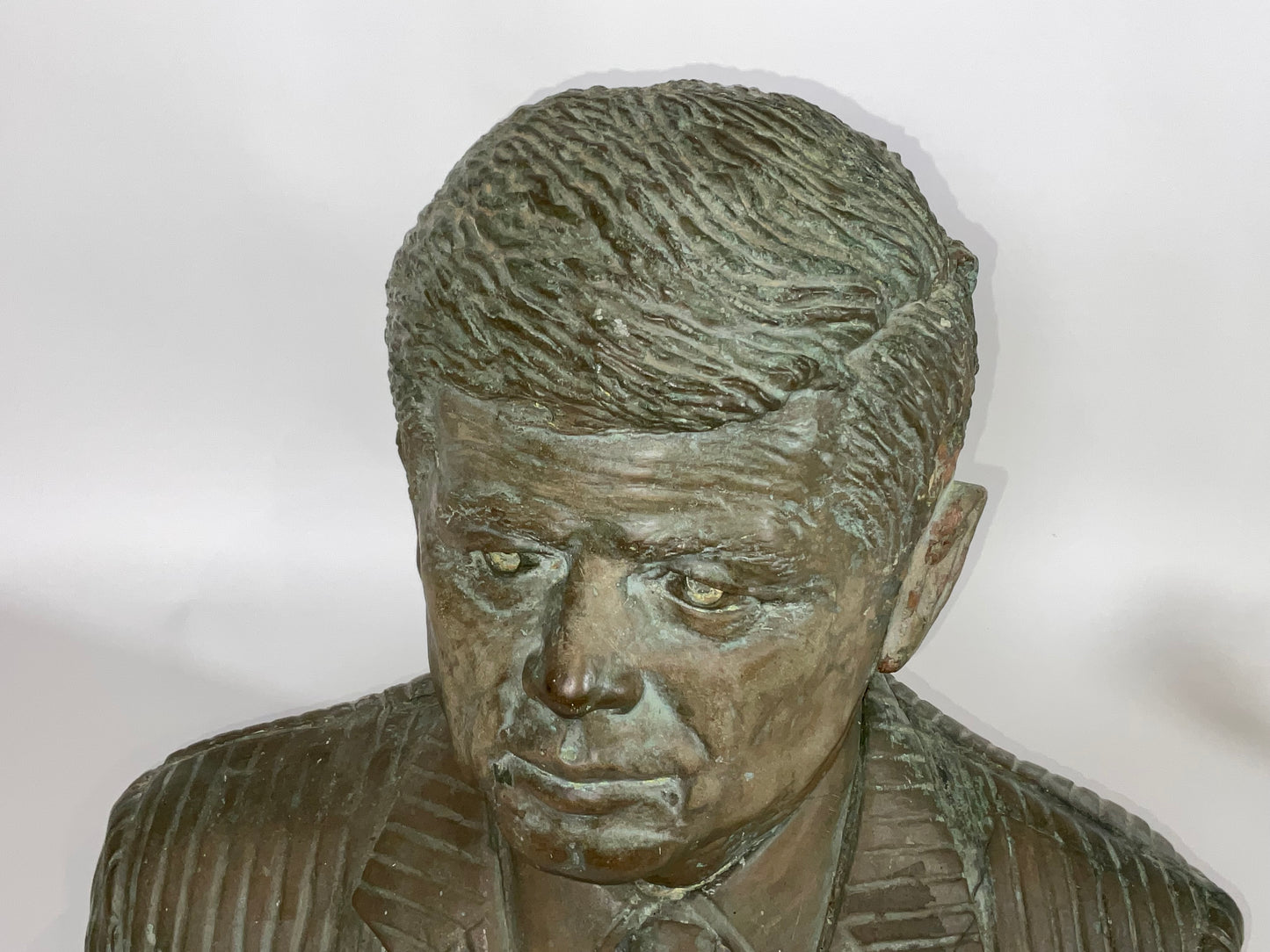 Heavy Plastered Bust of John F. Kennedy