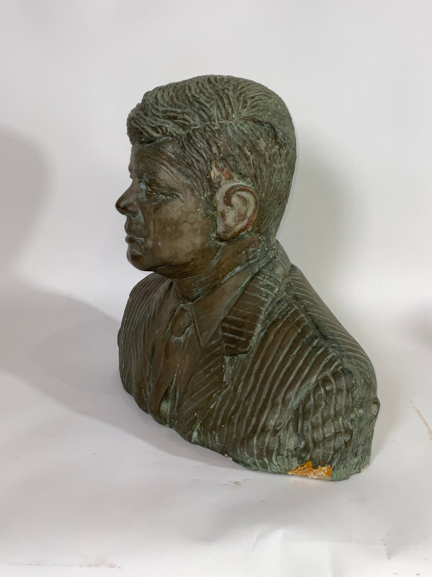 Heavy Plastered Bust of John F. Kennedy