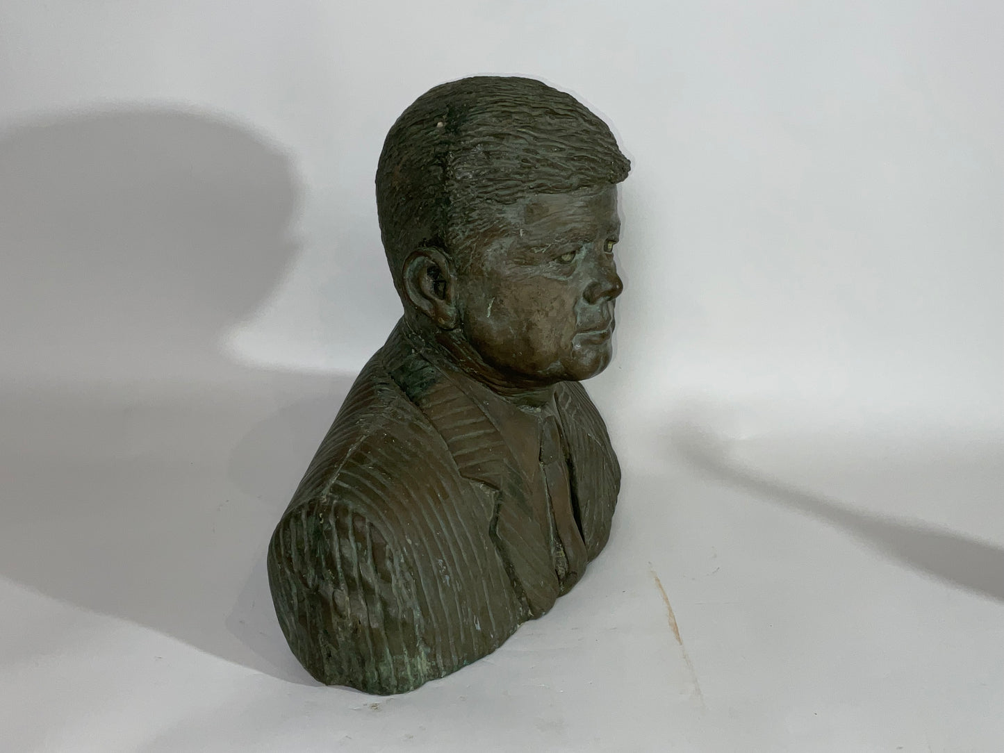 Heavy Plastered Bust of John F. Kennedy