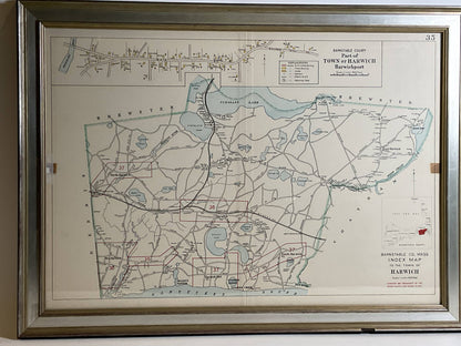 Wychmere Harbor Allens Harbor Map Circa 1890