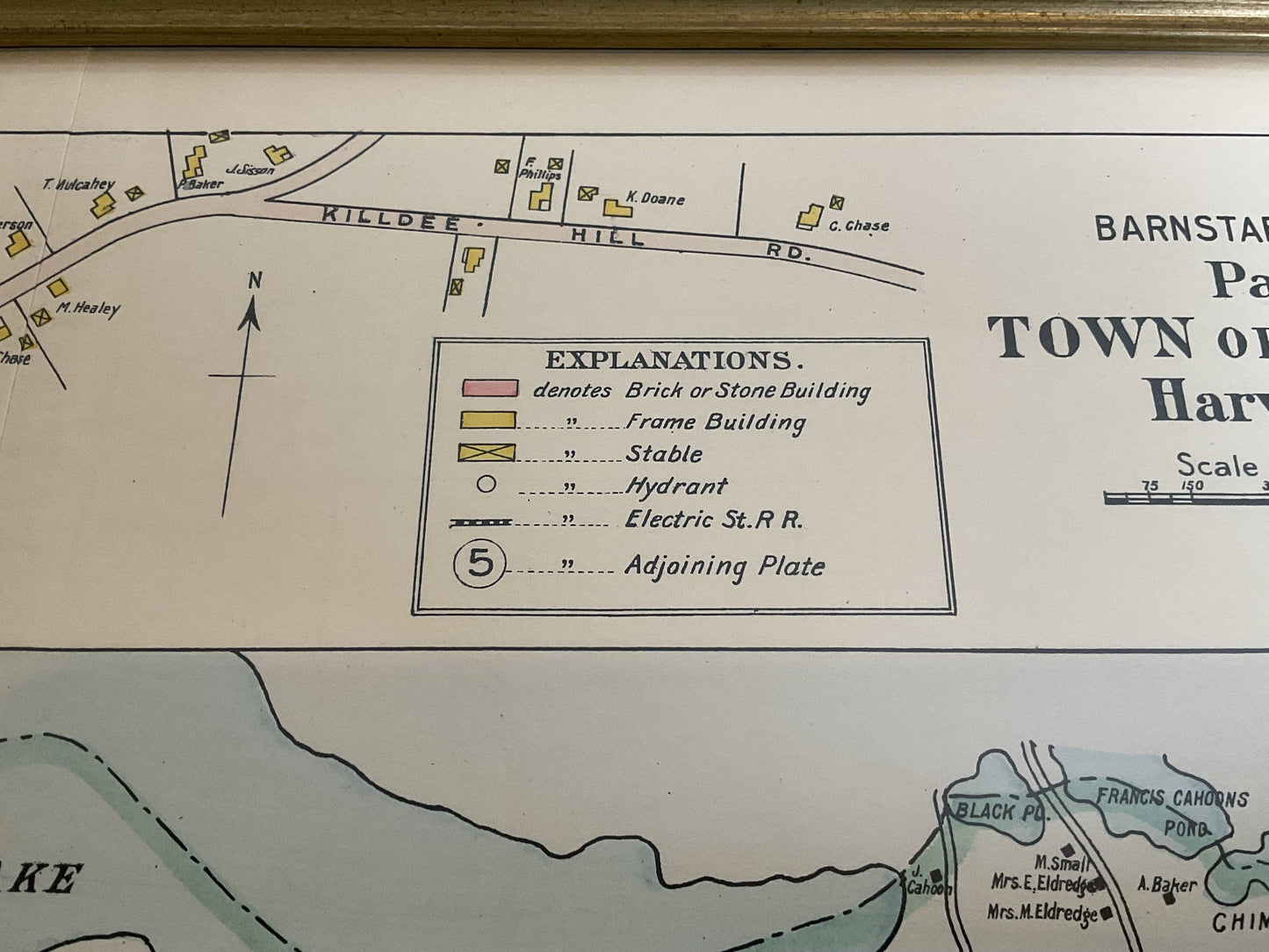 Wychmere Harbor Allens Harbor Map Circa 1890