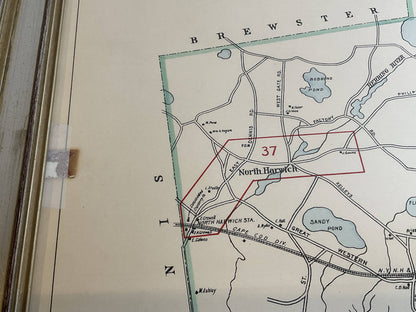 Wychmere Harbor Allens Harbor Map Circa 1890