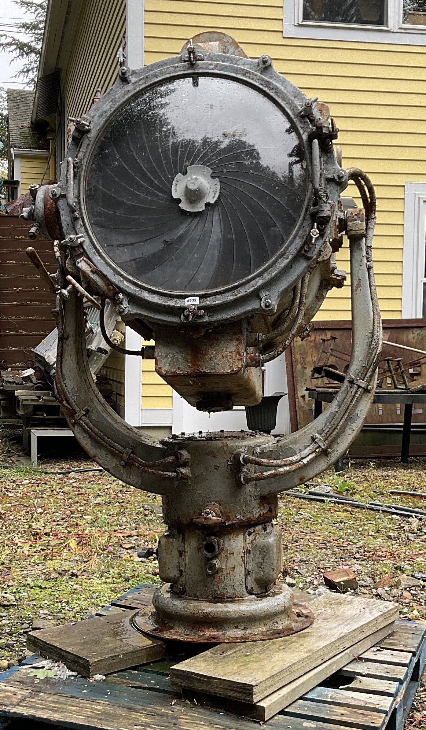 U.S. Navy Destroyer Searchlight, 6 Feet Tall