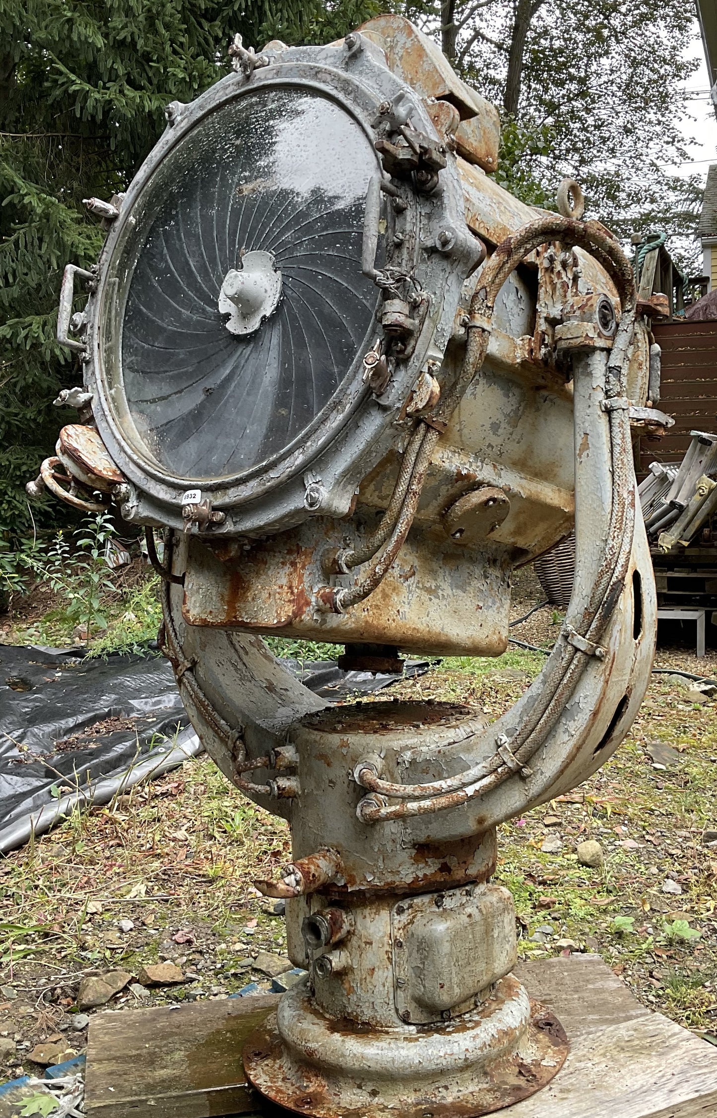 U.S. Navy Destroyer Searchlight, 6 Feet Tall