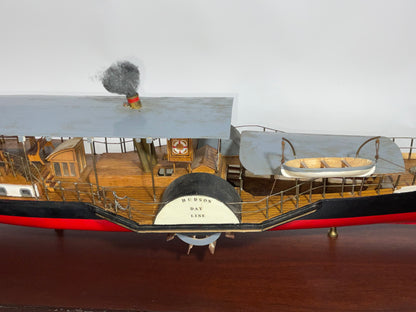 Cased Model of a Hudson Day Line Steamship