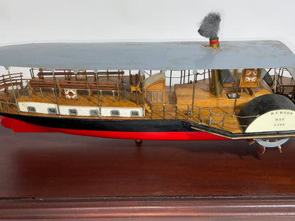 Cased Model of a Hudson Day Line Steamship