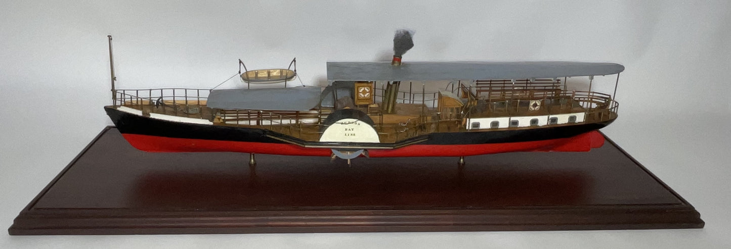 Cased Model of a Hudson Day Line Steamship