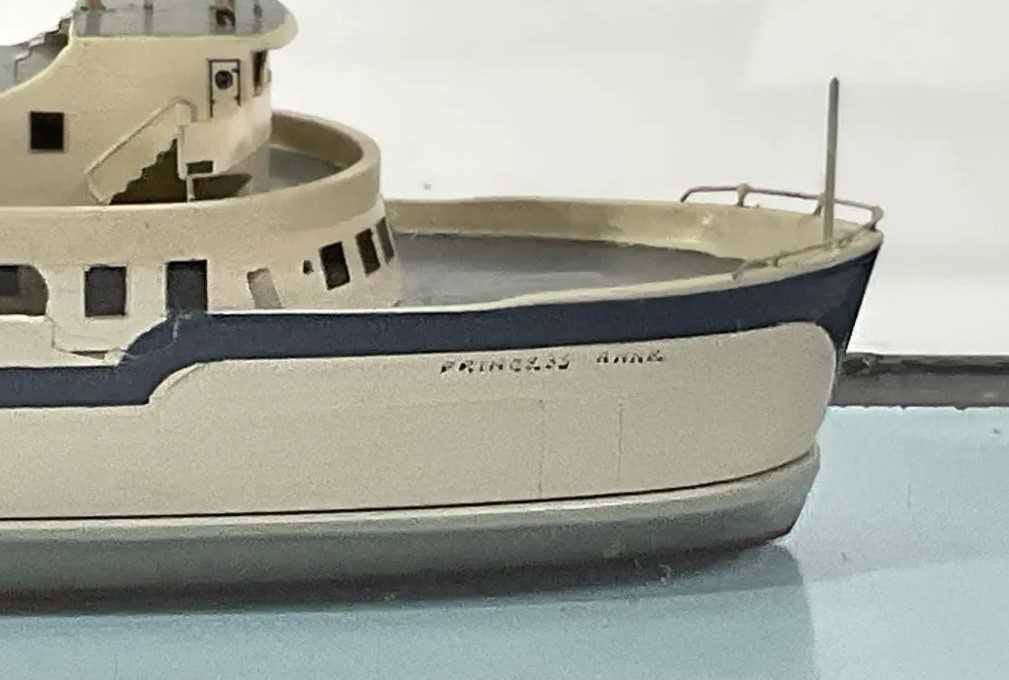 Art Deco Ship Model Of Princess Anne Ferry Boat BY VAN RYPER