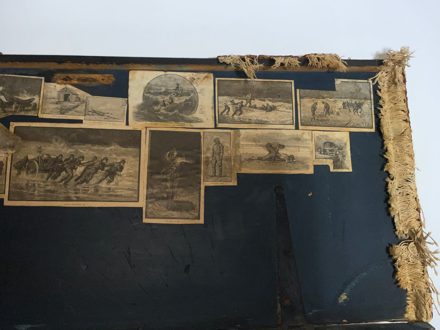 Sea Chest with Great Beckets and Canvas Top