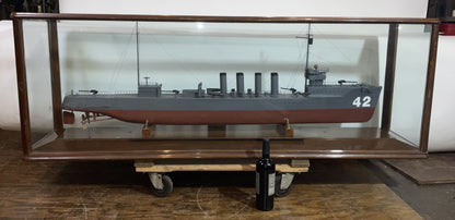 USS Jenkins Ship Model with Case