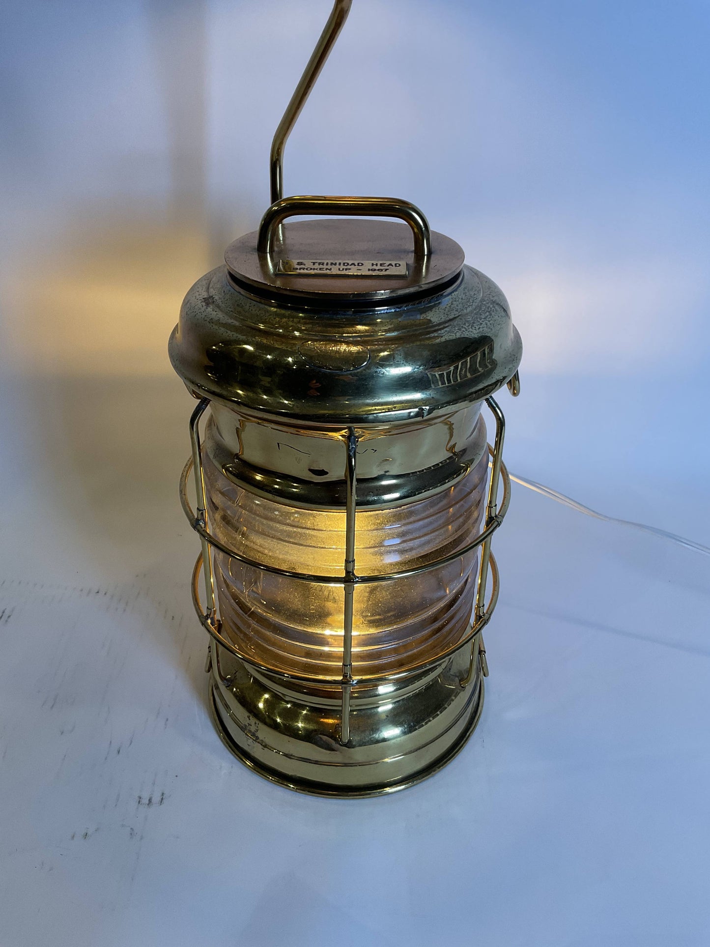 Ships Lantern From The Navy Tugboat SS Trinidad Head