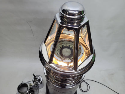 Superb Skylight Yacht Binnacle with Wood Base