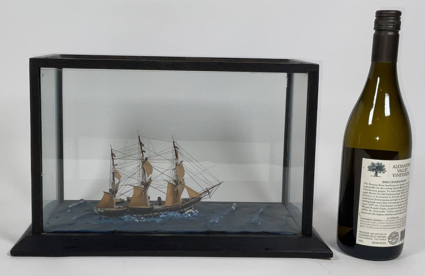 Ship Model Diorama of a Full Rigged Ship