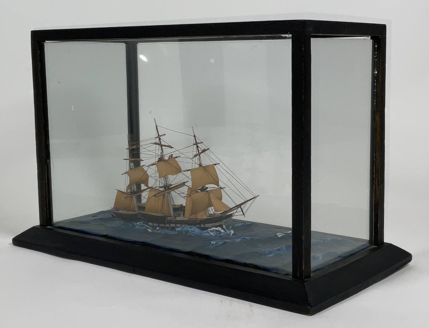 Ship Model Diorama of a Full Rigged Ship