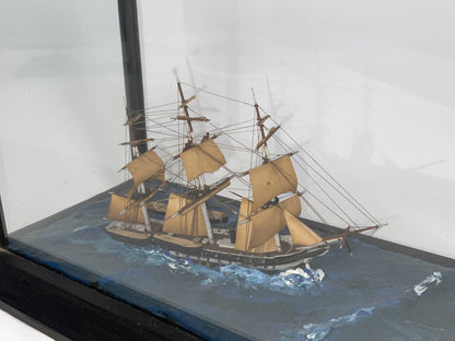 Ship Model Diorama of a Full Rigged Ship