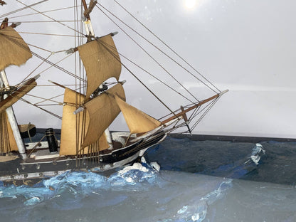 Ship Model Diorama of a Full Rigged Ship