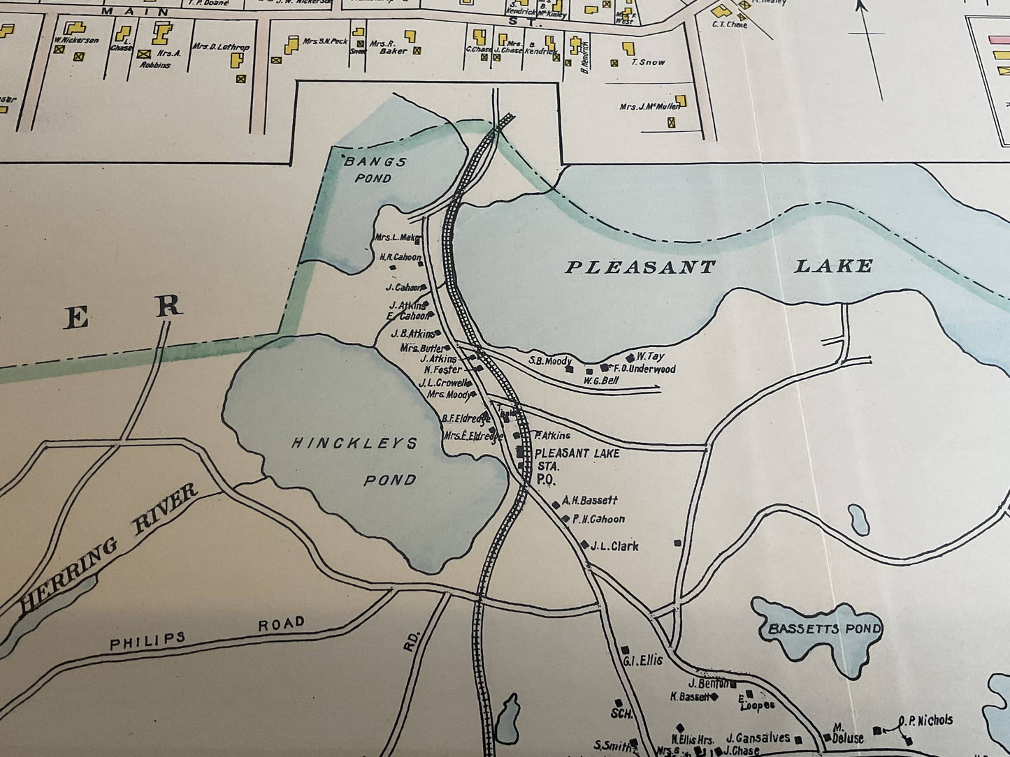 Wychmere Harbor Allens Harbor Map Circa 1890