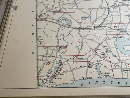 Wychmere Harbor Allens Harbor Map Circa 1890