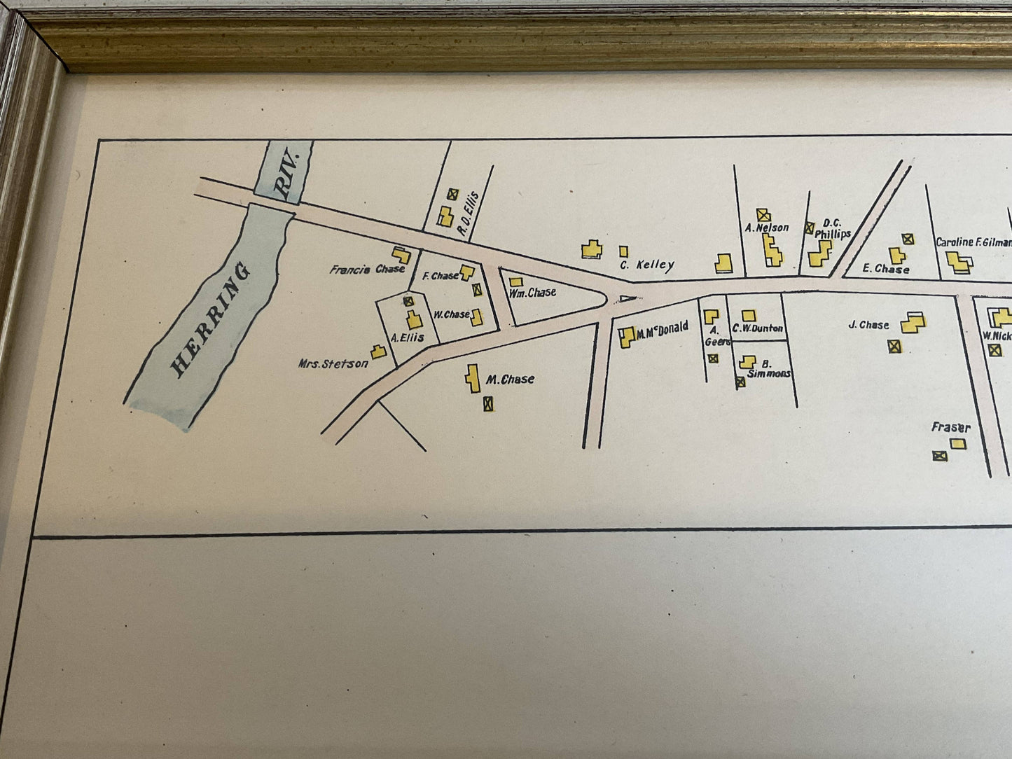 Wychmere Harbor Allens Harbor Map Circa 1890