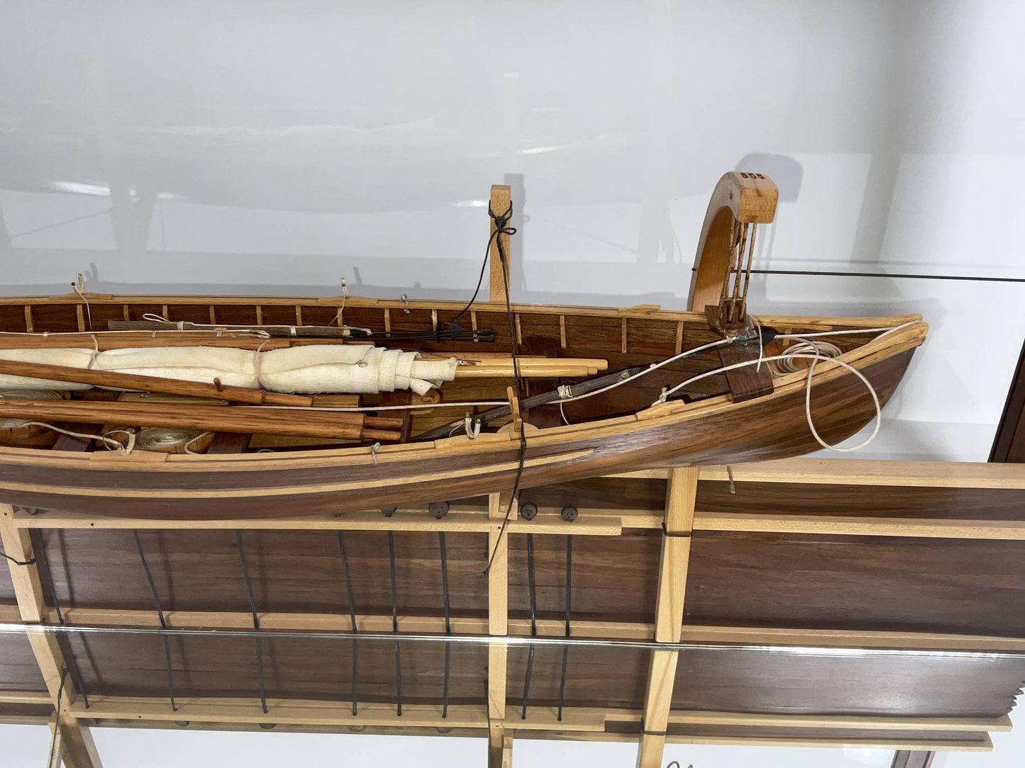 Nantucket Whaleboat Model on Davits