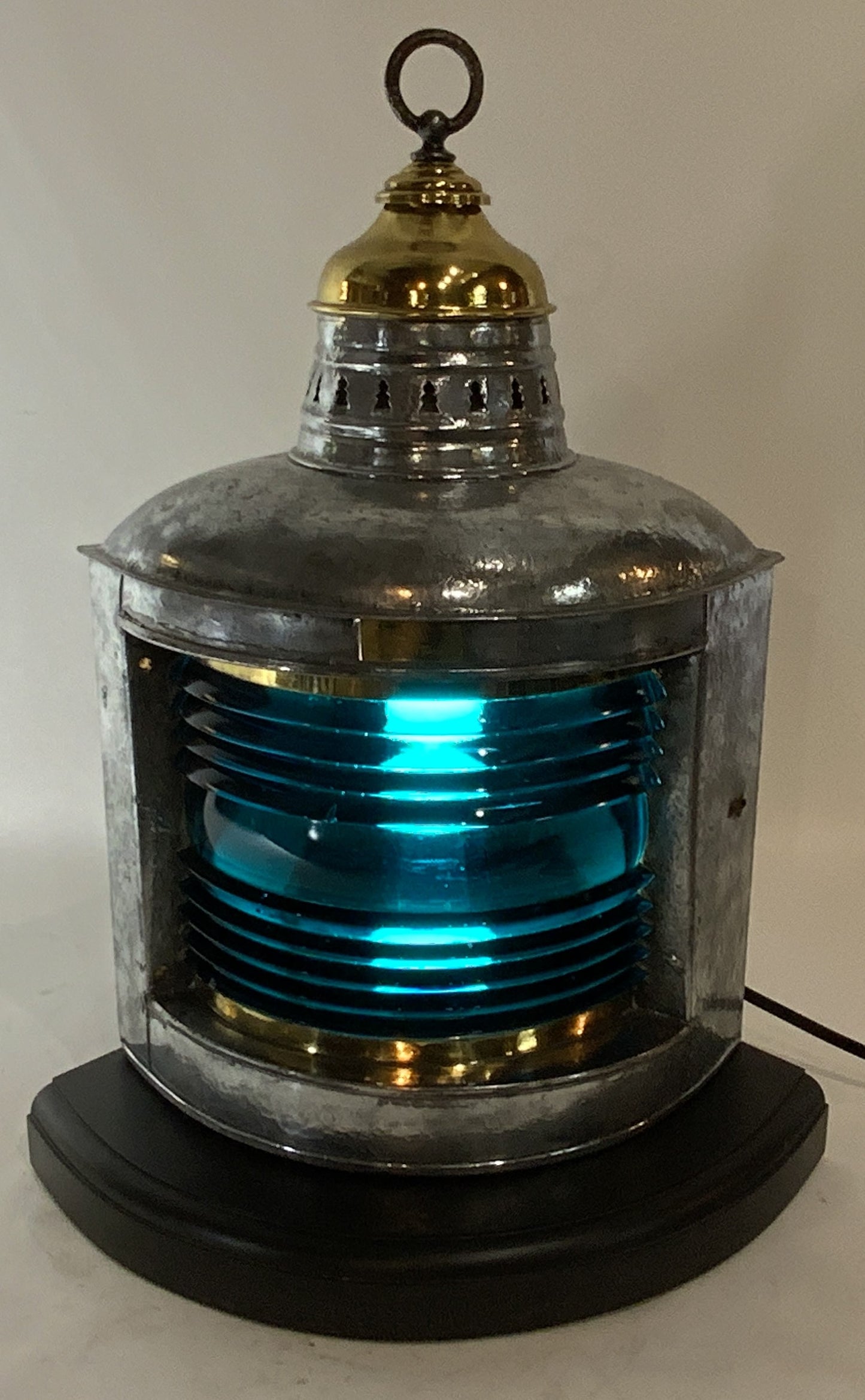 Ships Lantern with Green Lens