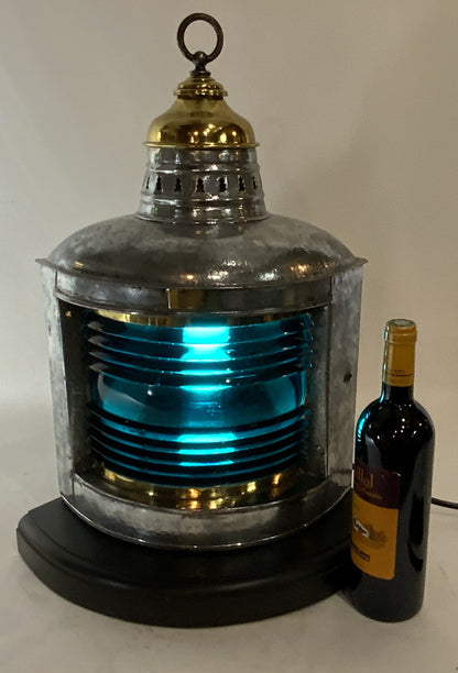 Ships Lantern with Green Lens