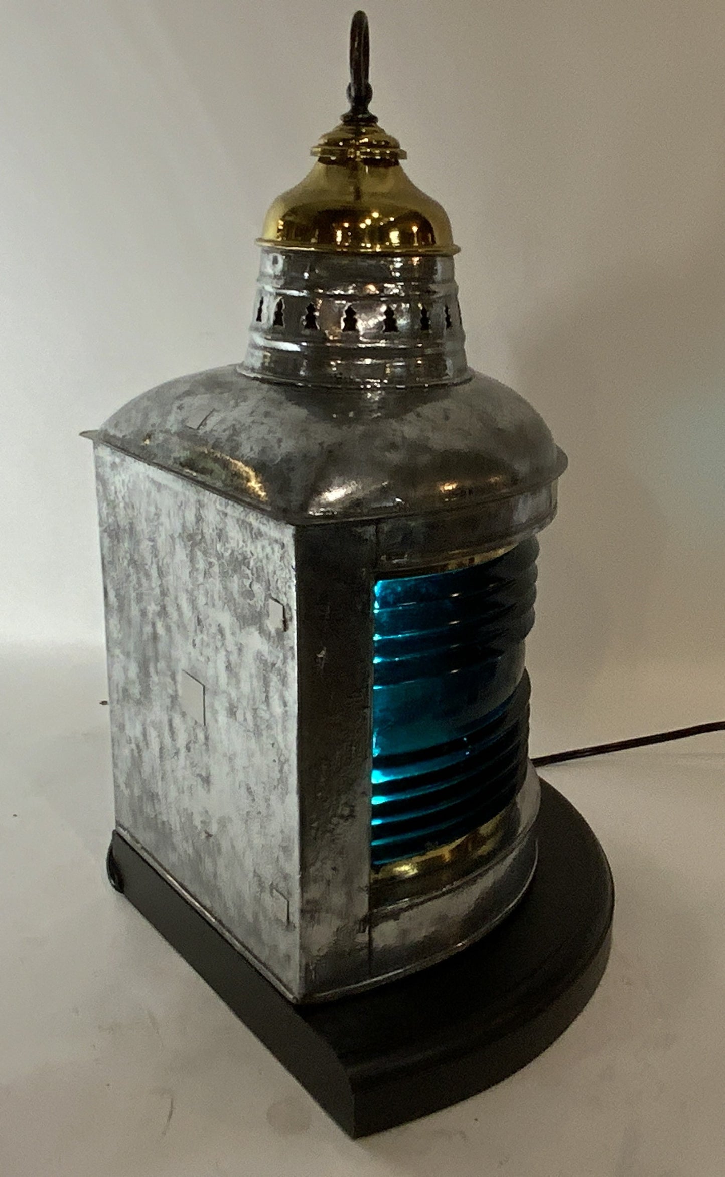 Ships Lantern with Green Lens