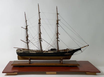 American Clipper Ship Model in Case