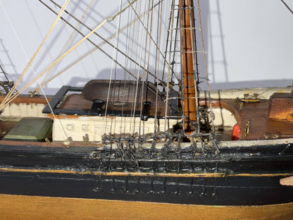 American Clipper Ship Model in Case