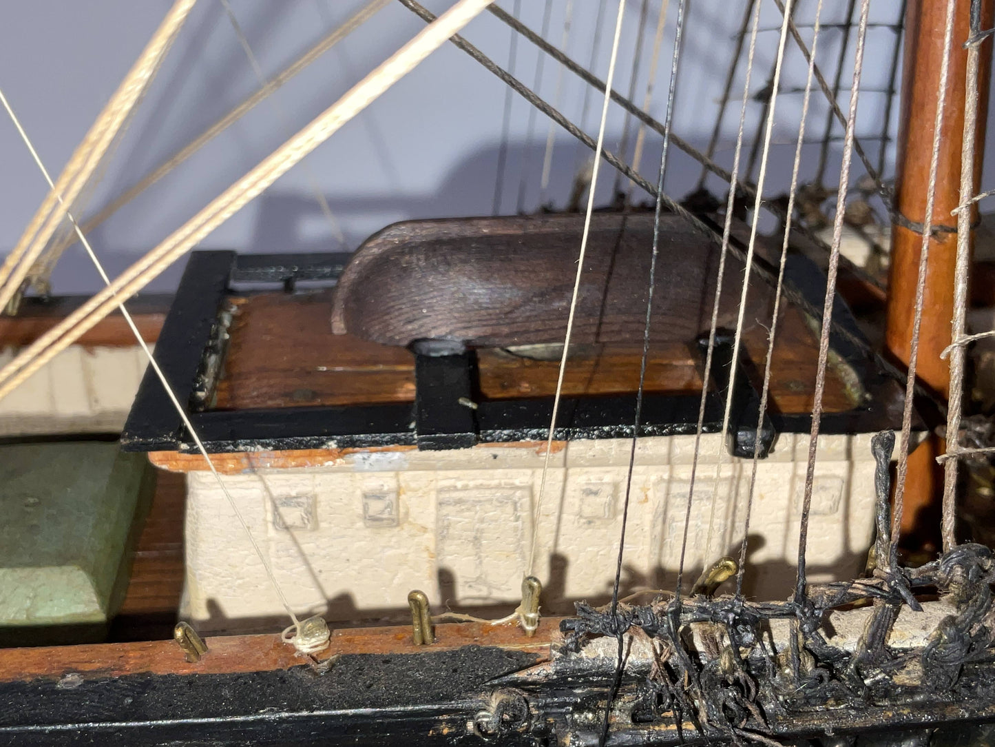 American Clipper Ship Model in Case