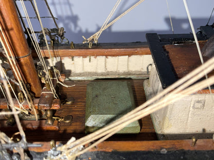 American Clipper Ship Model in Case