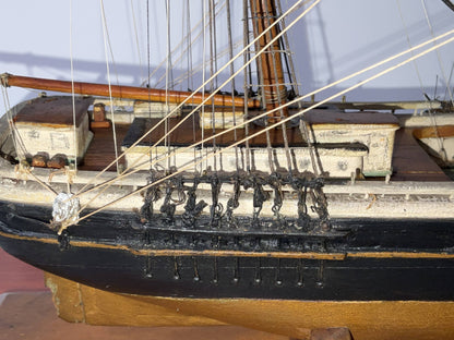 American Clipper Ship Model in Case