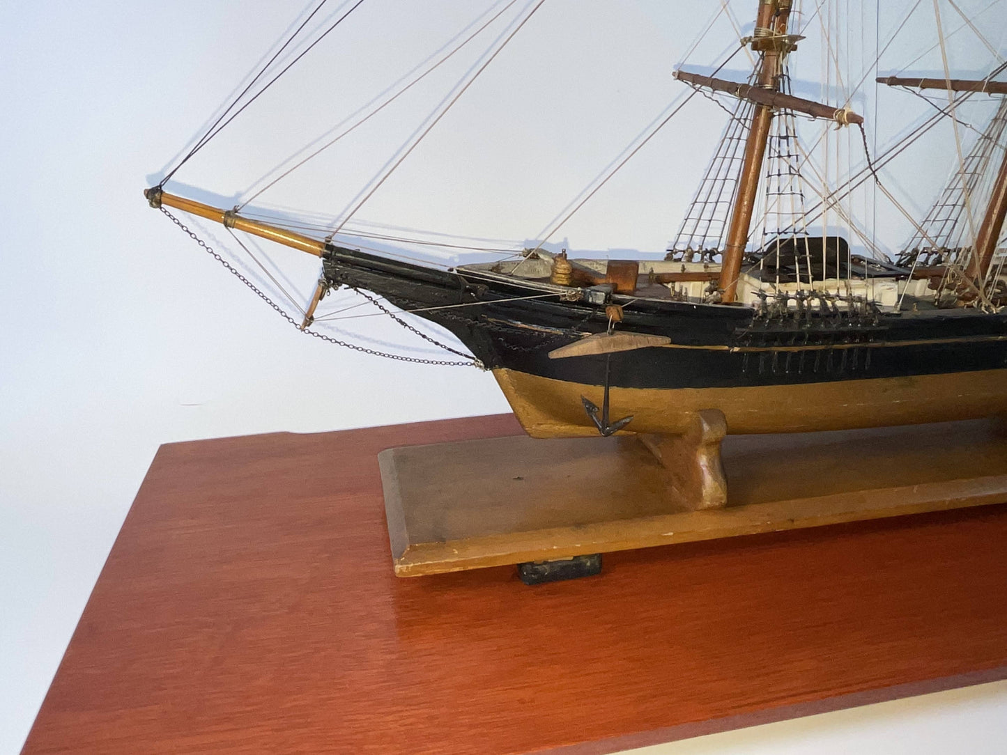 American Clipper Ship Model in Case